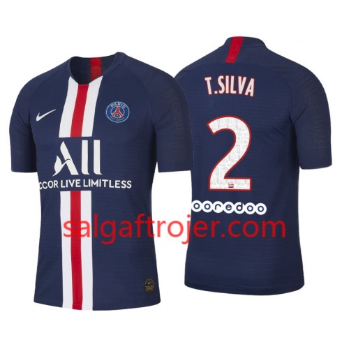 Paris Saint-Germain Fodboldtrøjer Thiago Silva 2 Hjemmebanesæt 2019/20 Kort ærmer Paris Saint-Germain Fodboldtrøjer Thiago Silva 2 Hjemmebanesæt 2019/20 Kort ærmer